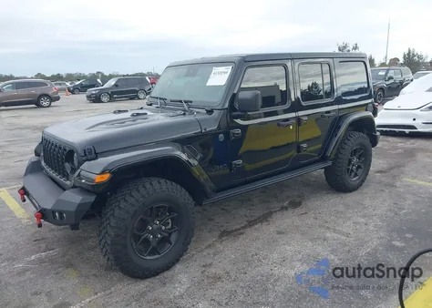 2024 Jeep Wrangler 4-Door Willys 4X4 from USA, damaged, VIN 1C4PJXDG4RW218996